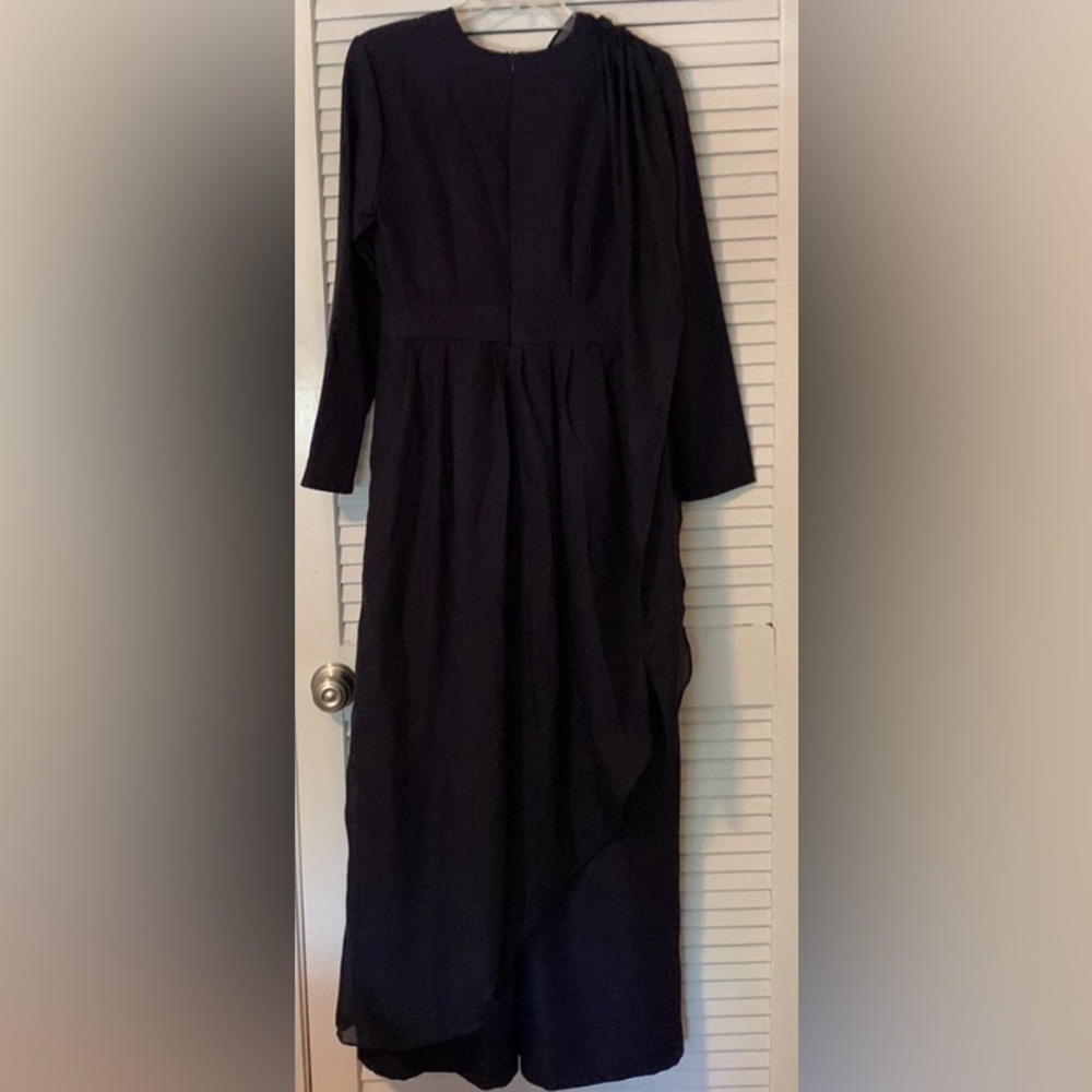 Anna Hariri Black Chiffon Suit